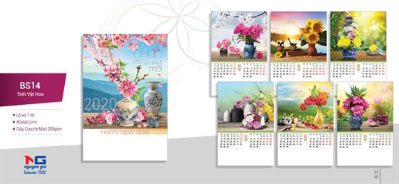 in lịch lò xo 7 tờ in lịch lò xo 7 tờ treo tường