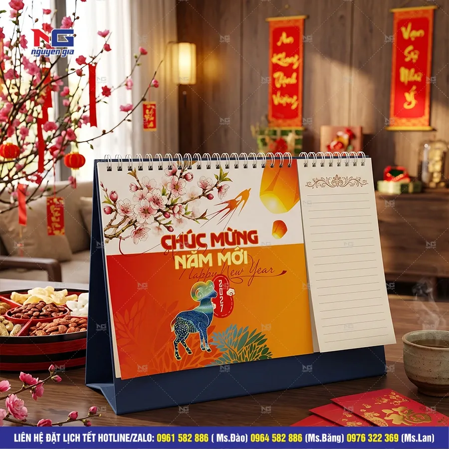 mẫu lịch để bàn đẹp