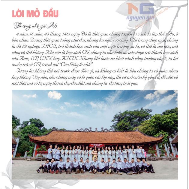 Kỷ yếu lớp 9 (9th grade yearbook): Những kỷ yếu lớp 9 sẽ là món quà vô giá để ghi lại những kỷ niệm tuyệt vời trong học đường. Với sự hỗ trợ đắc lực từ chúng tôi, bạn có thể tạo ra một kỷ yếu độc đáo và không thể tuyệt vời hơn cho các bạn cùng lớp. Chúng tôi cung cấp dịch vụ thiết kế và in kỷ yếu với giá cả phải chăng và chất lượng cao.