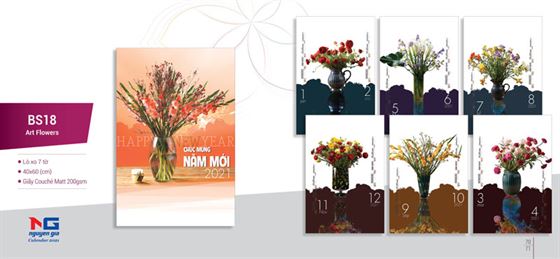 lịch lò xo 7 tờ đẹp lịch lò xo 7 tờ