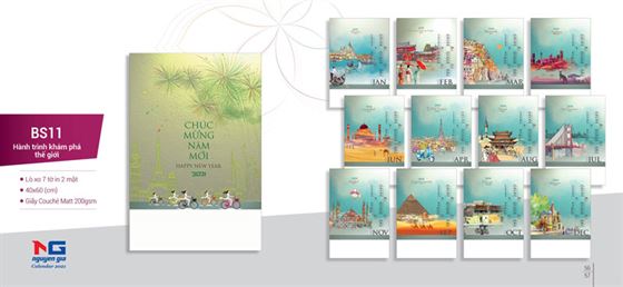 in lịch lò xo 7 tờ in lịch lò xo 7 tờ treo tường