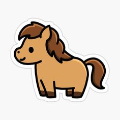 Mẫu sticker ngựa cute
