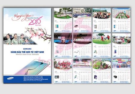 Hình ảnh cho bài viết 5 Chú Ý! Khi Công ty Samsung in lịch tết giúp quảng bá thương hiệu