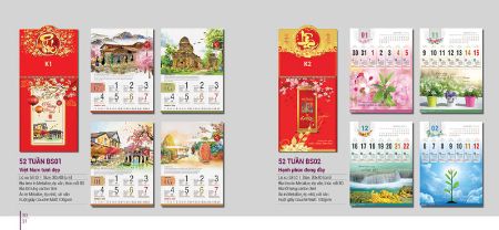 Hình ảnh cho bài viết Lịch 52 Tuần đẹp 2026, In lịch 52 tuần giá rẻ tại Hà Nội