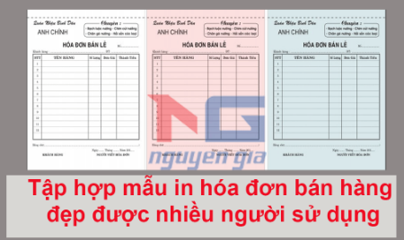 Hình ảnh cho bài viết Tập hợp các mẫu hóa đơn bán hàng đẹp được nhiều người sử dụng