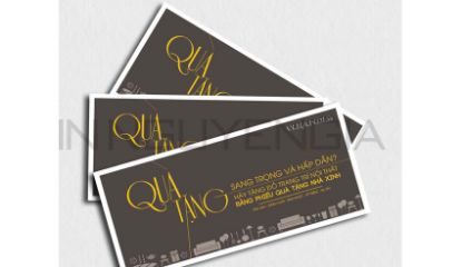 Hình ảnh của In phiếu quà tặng cho shop