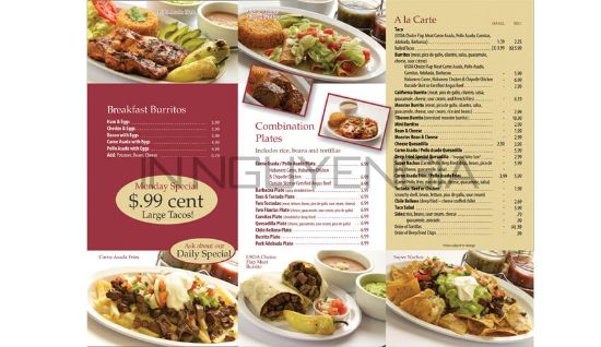 Hình ảnh của in menu nhà hàng