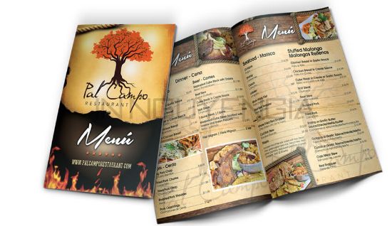 Hình ảnh của in menu bìa cứng