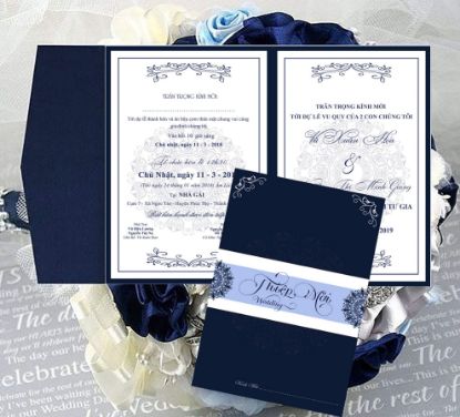 Hình ảnh của In thiệp cưới cổ điển sang trọng