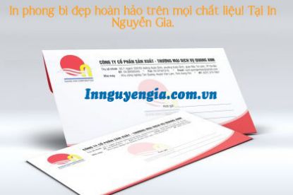 Hình ảnh của Mẫu phong bì đẹp, in phong bì giá rẻ tại hà nội
