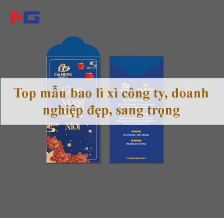 Hình ảnh cho bài viết Mẫu bao lì xì công ty, doanh nghiệp đẹp, sang trọng
