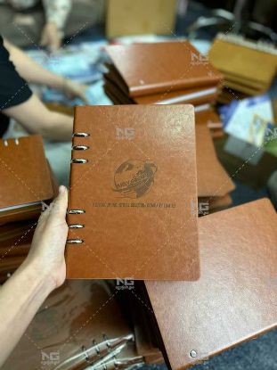 Hình ảnh của Mẫu sổ bìa da cao cấp in logo