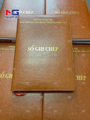 Hình ảnh của Sổ tay bìa da bò mẫu mã đẹp mắt cao cấp