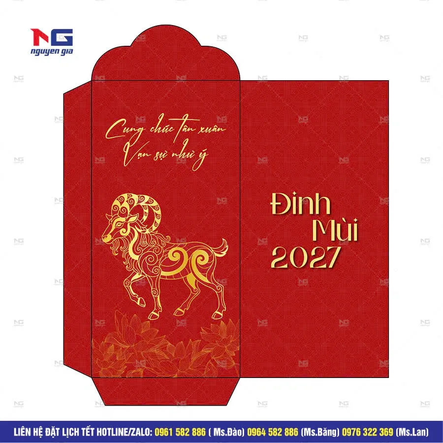 mẫu bao lì xì đẹp mắt