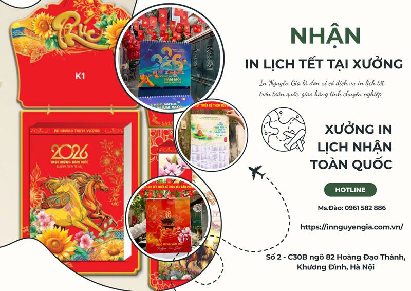 mẫu poster mẫu lịch đẹp giao hàng toàn quốc