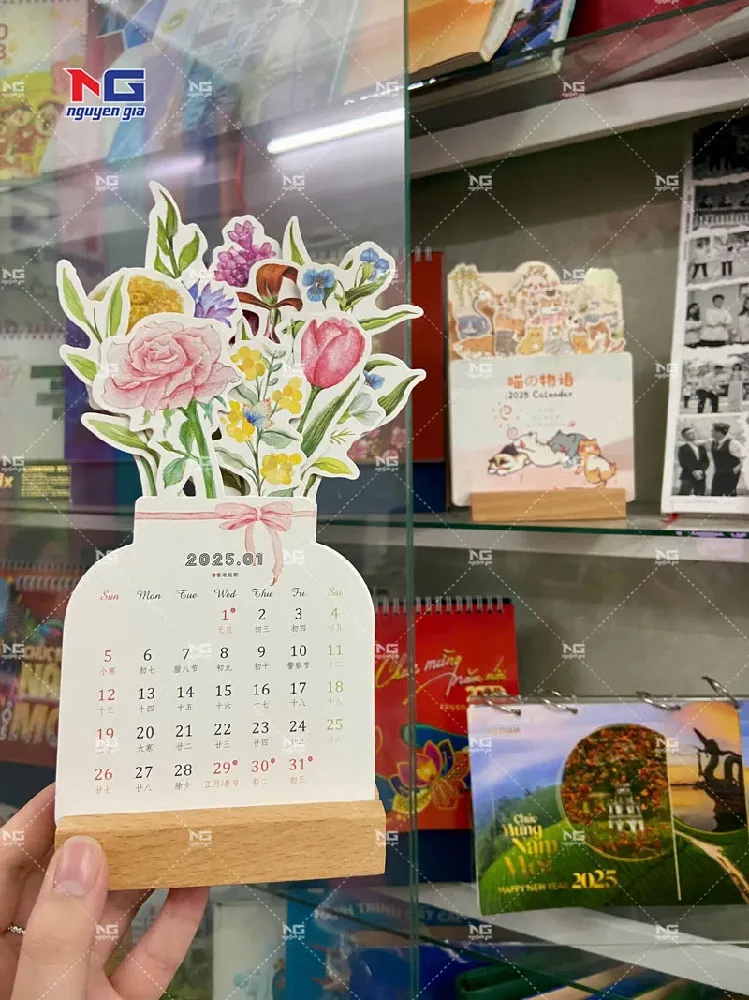 mẫu lịch tết đẹp