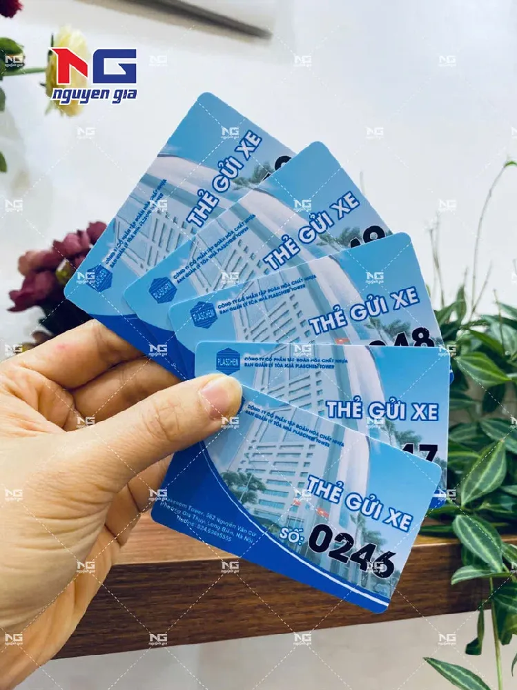 Mẫu thẻ nhựa vé xe