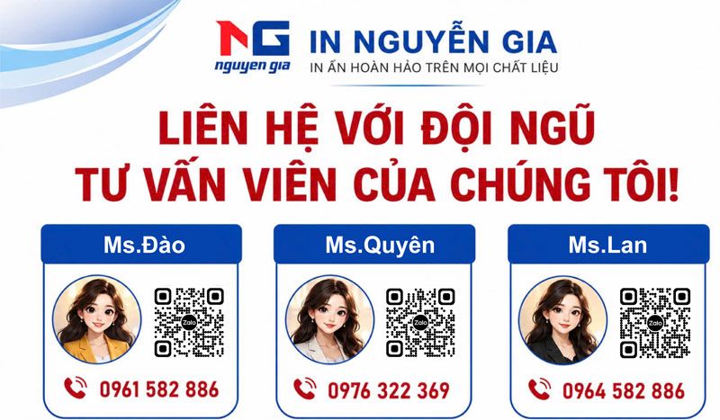 đội ngũ kinh doanh In Nguyễn Gia