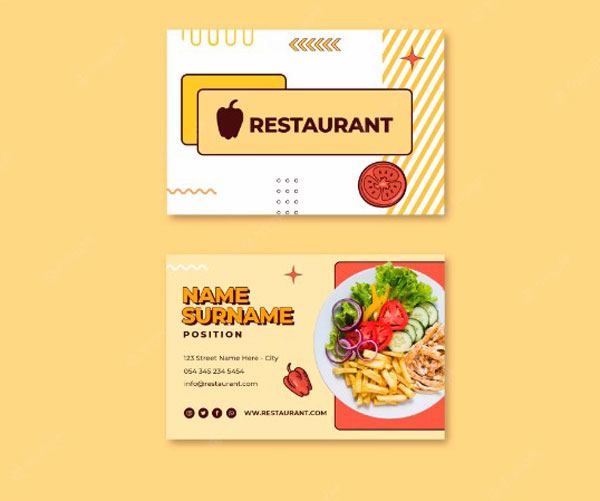 name card nhà hàng