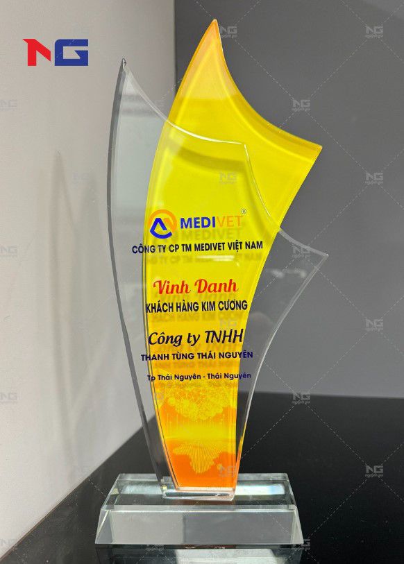 mẫu cúp pha lê