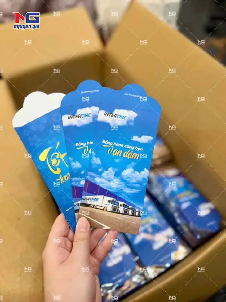 Mẫu lì xì in logo công ty