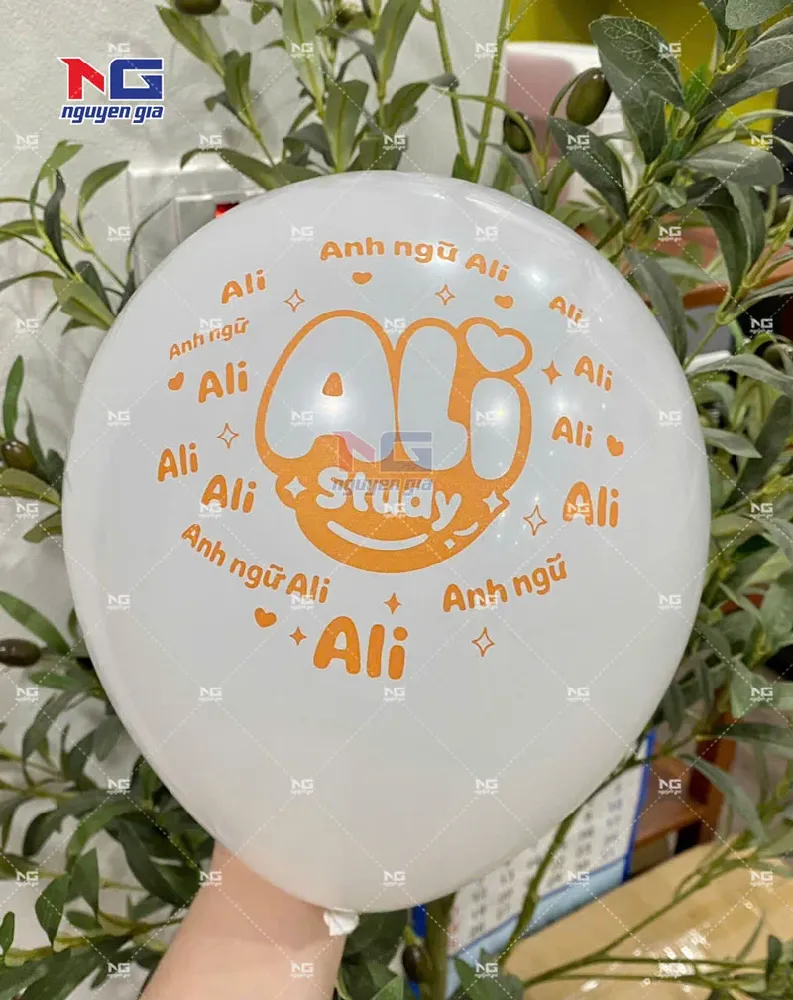 Mẫu bóng bay theo yêu cầu logo 
