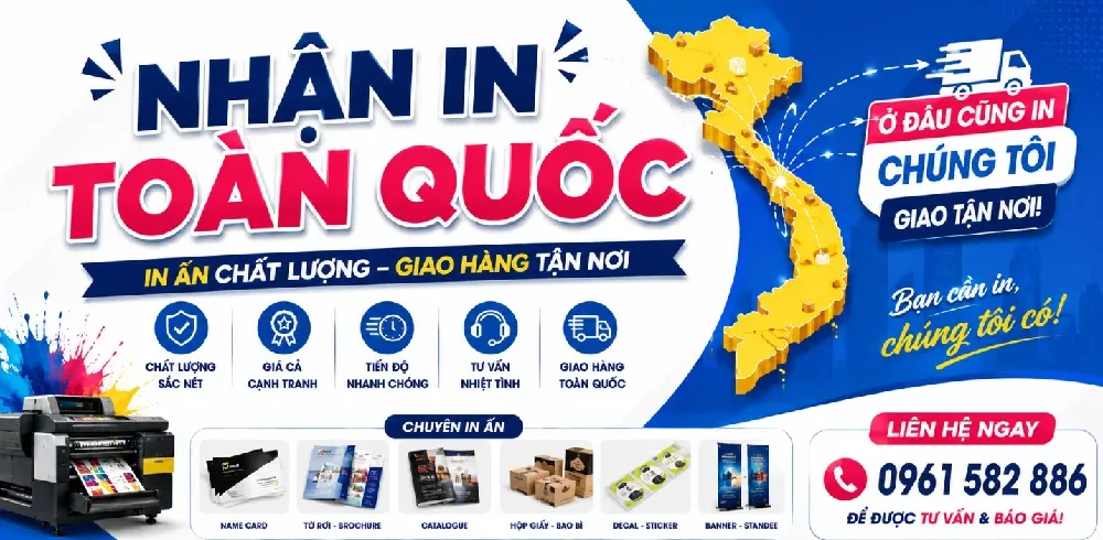 Nhận in giấy khen toàn quốc