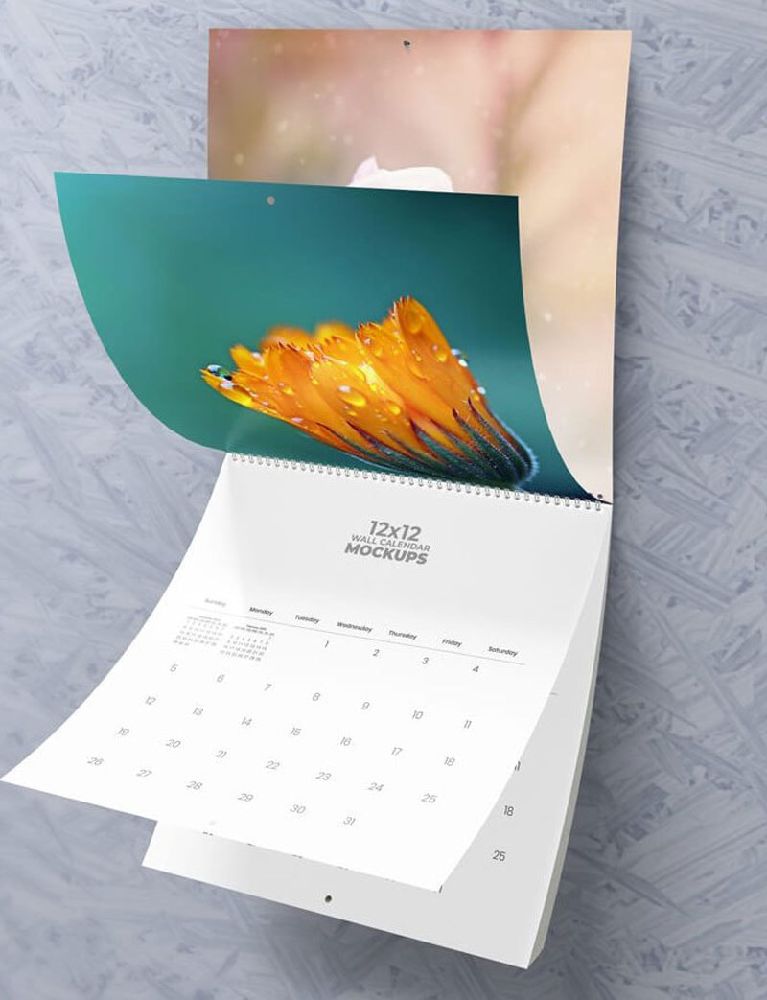 mẫu lịch 1 tờ