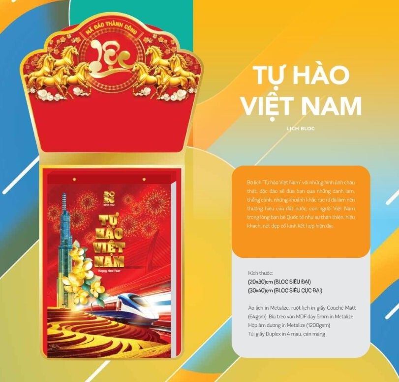 mẫu lịch bloc đẹp