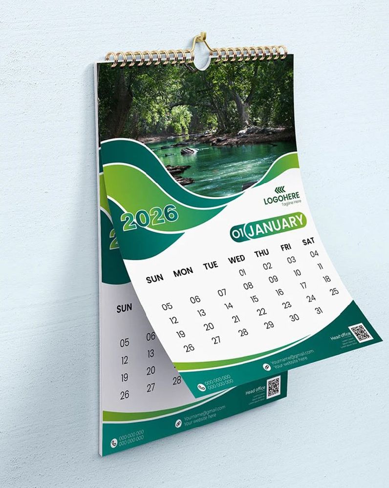 mẫu lịch treo tường đẹp
