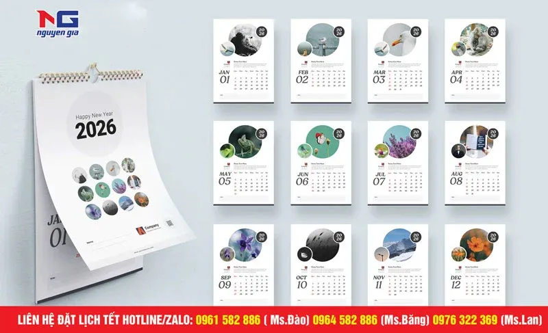 Cập nhật in lịch tết đẹp treo tường