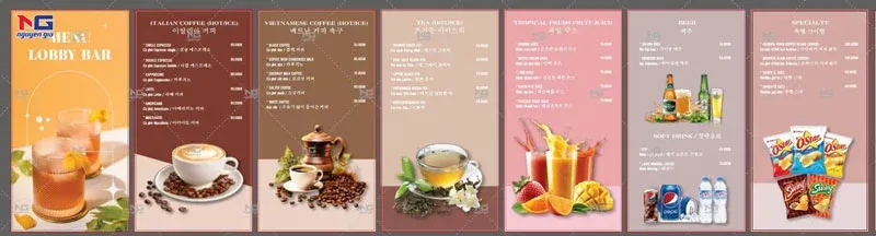 mẫu menu theo yêu cầu Hà Nội