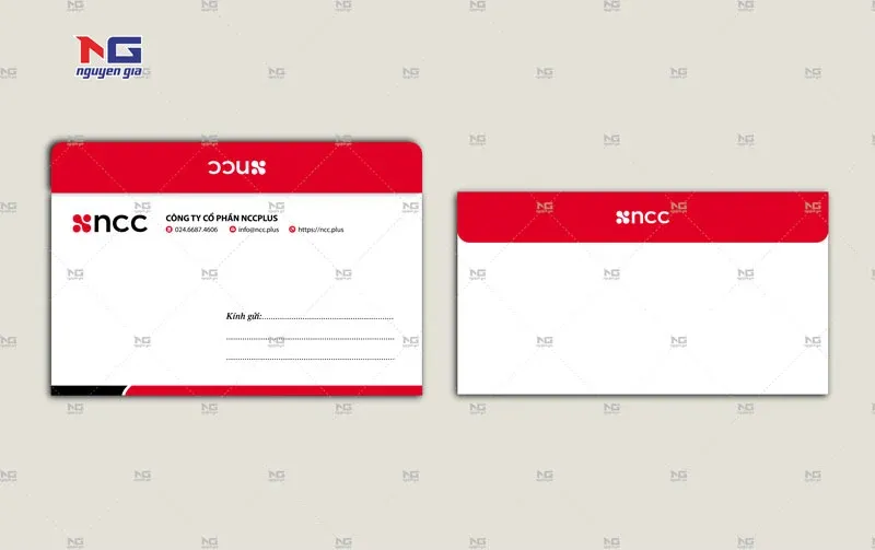Mẫu phong bì công ty NCCPlus