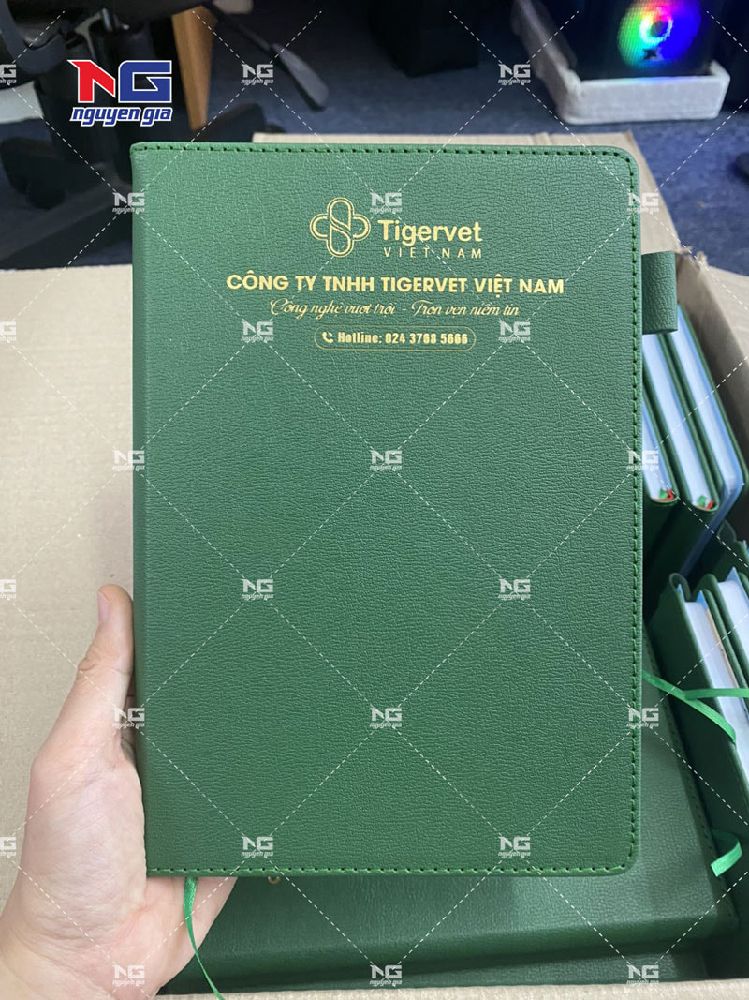 Mẫu sổ bìa da Tigervet