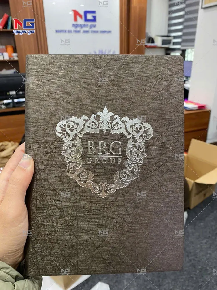 mẫu sổ bìa da BRG mẫu mã đẹp