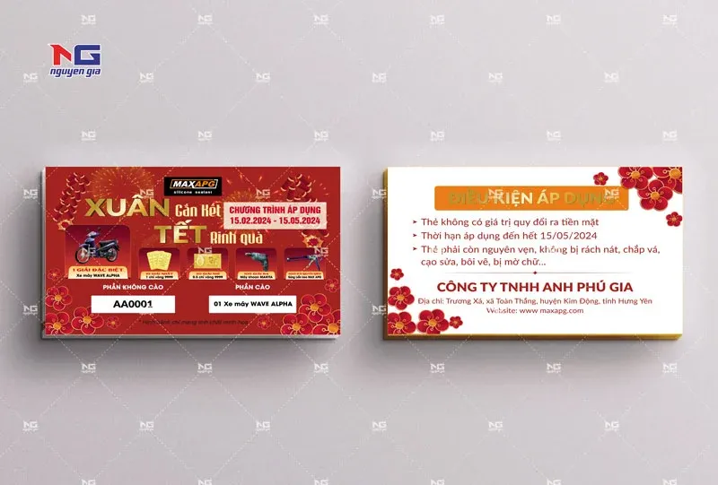 mẫu thẻ cào trúng thưởng đẹp
