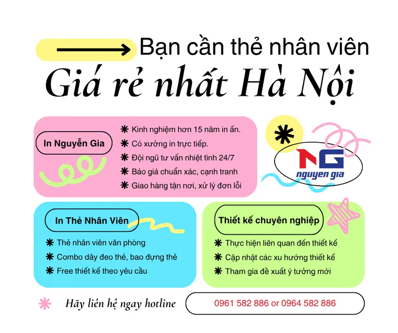 Thông tin về thẻ nhân viên văn phòng