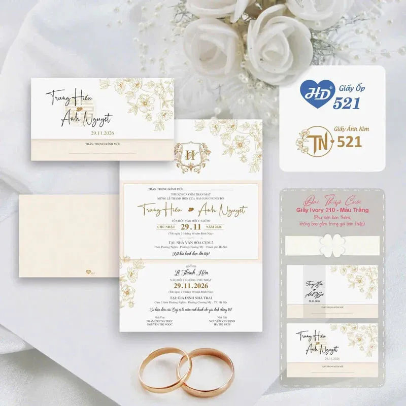mẫu thiệp cưới đẹp