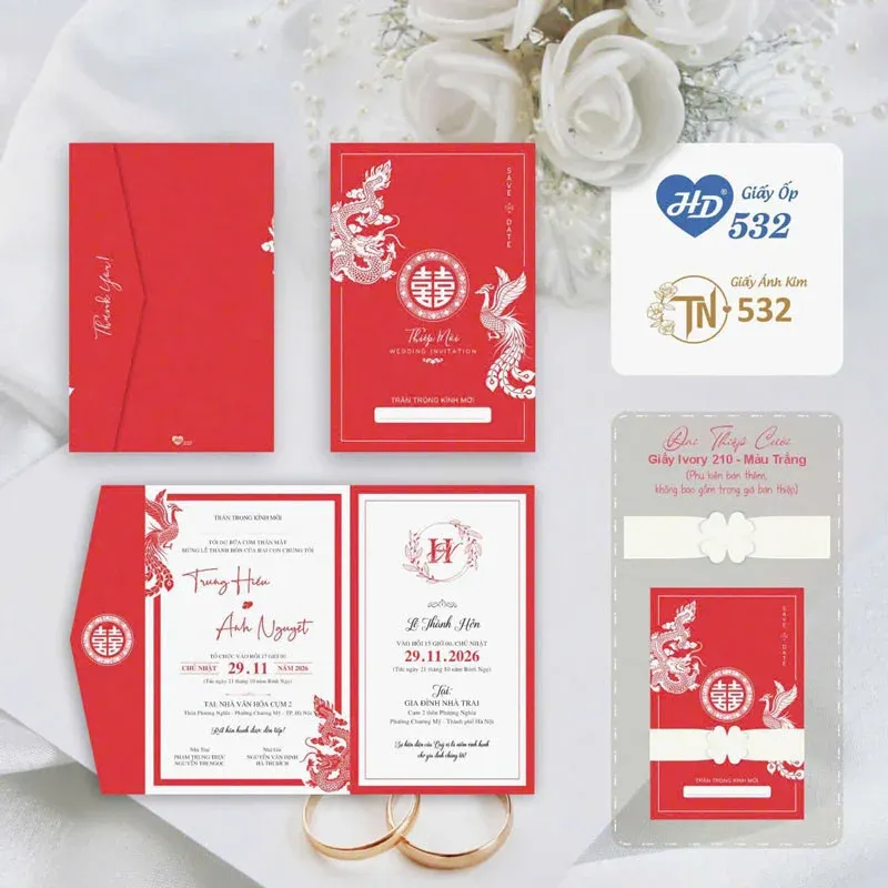 mẫu thiệp cưới 2026 