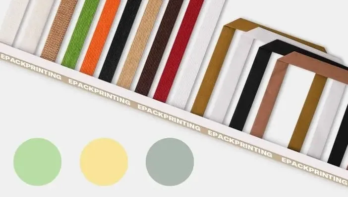 Mẫu quai túi giấy phẳng