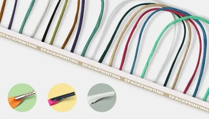 Mẫu quai túi giấy xoắn