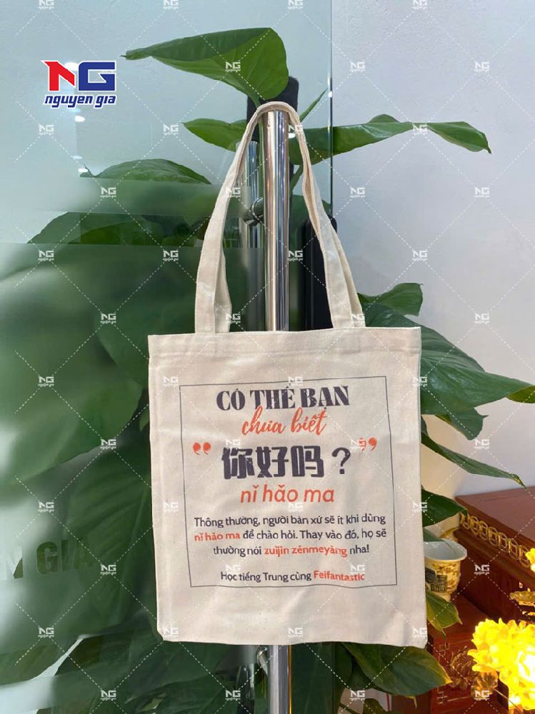 in túi vải tote theo yêu cầu