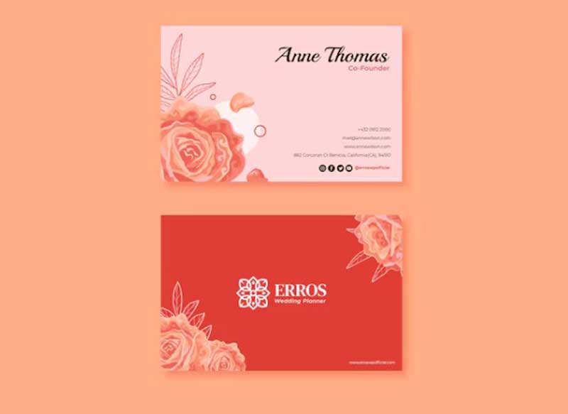 mẫu card tiệm nail 