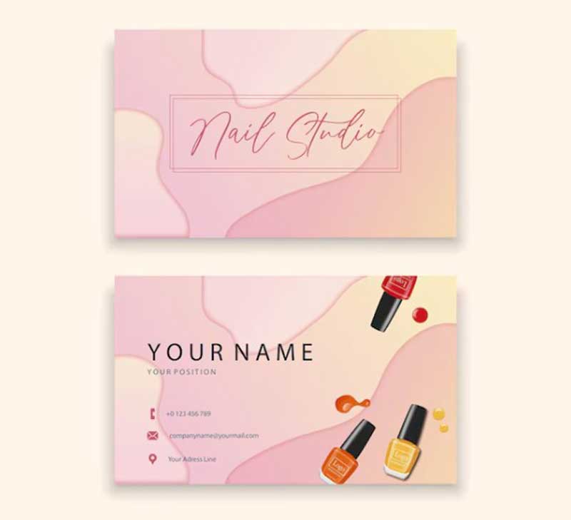 mẫu nail card đẹp 