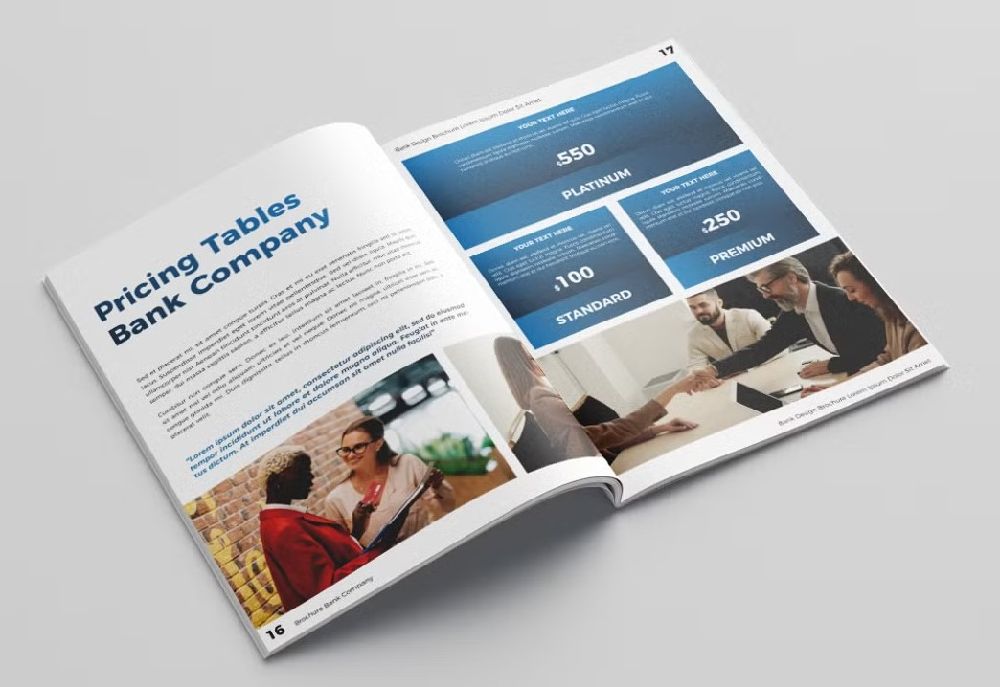 mẫu catalogue ngân hàng đẹp
