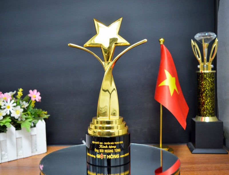 mẫu cúp vinh danh ngôi sao
