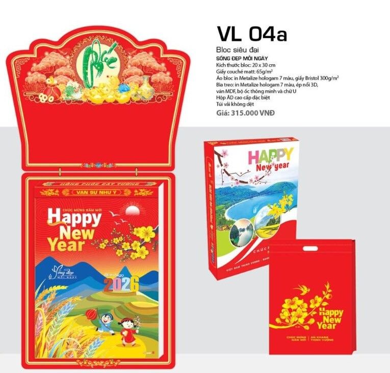 mẫu lịch tết đẹp