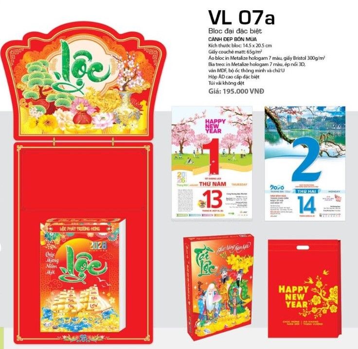 mẫu lịch tết đẹp