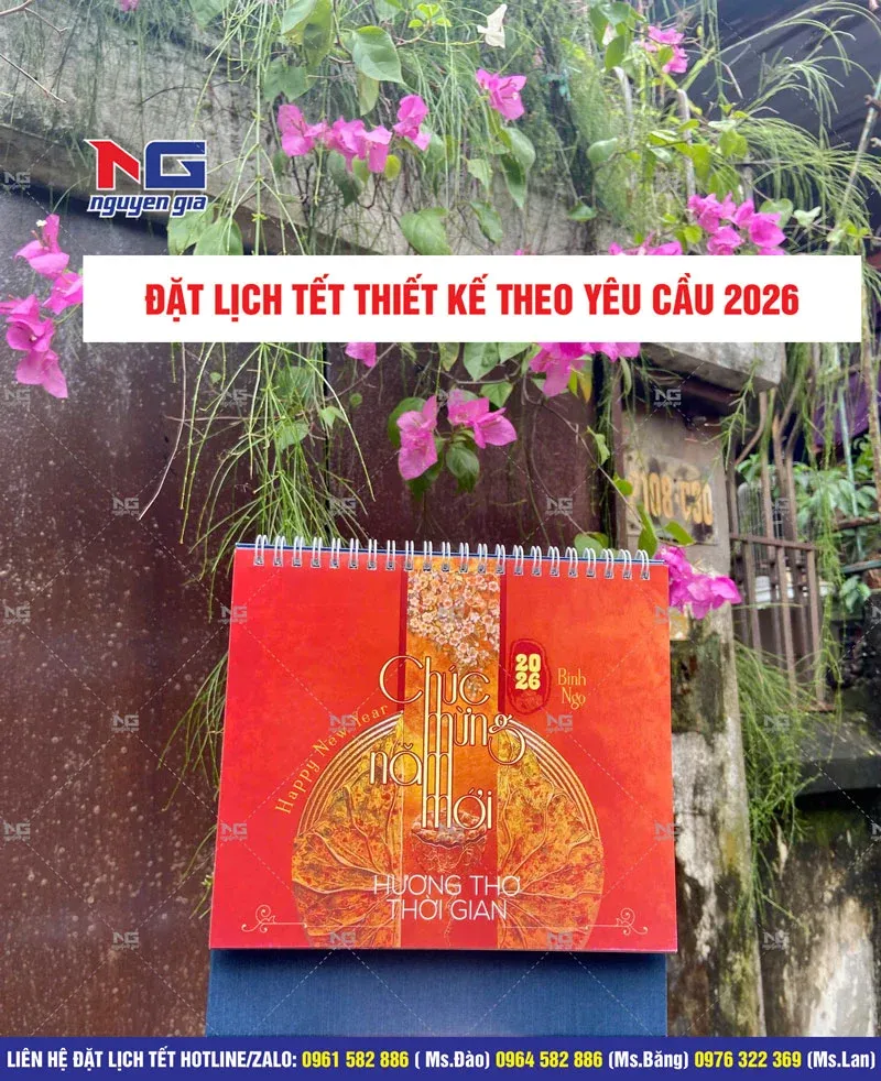 Lịch tết để bàn 2026