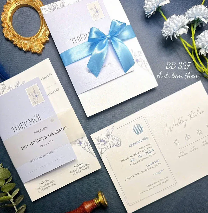 mẫu thiệp cưới đẹp Hà Nội